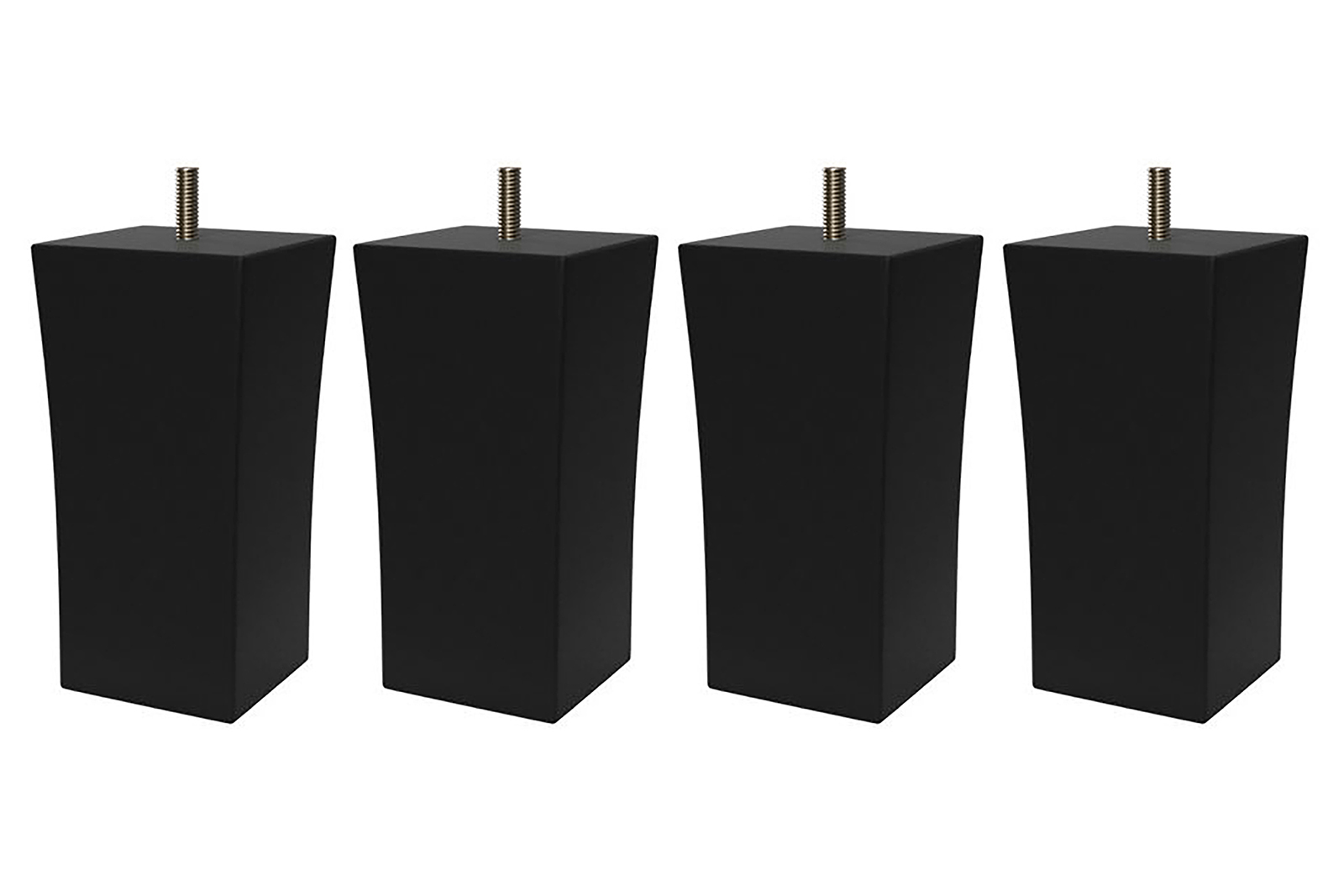 Square ben 4 pk 4 pk ben i sort, 13 cm høyde