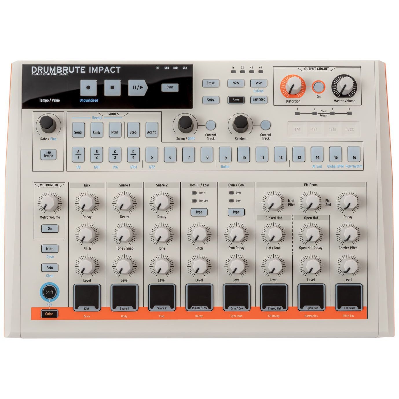 Arturia DrumBrute Impact 1984 analoge drumsynthesizer