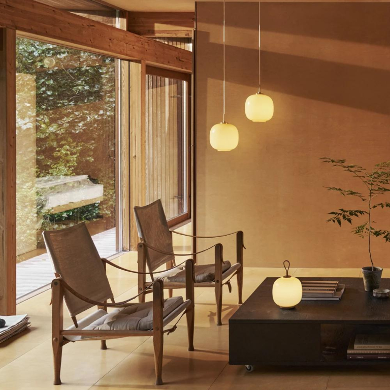 Louis Poulsen VL 45 Radiohus hanglamp Ø250 Brass/Glossy Amber