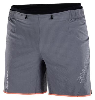 Short Salomon Sense Aero 7in Gris Homme