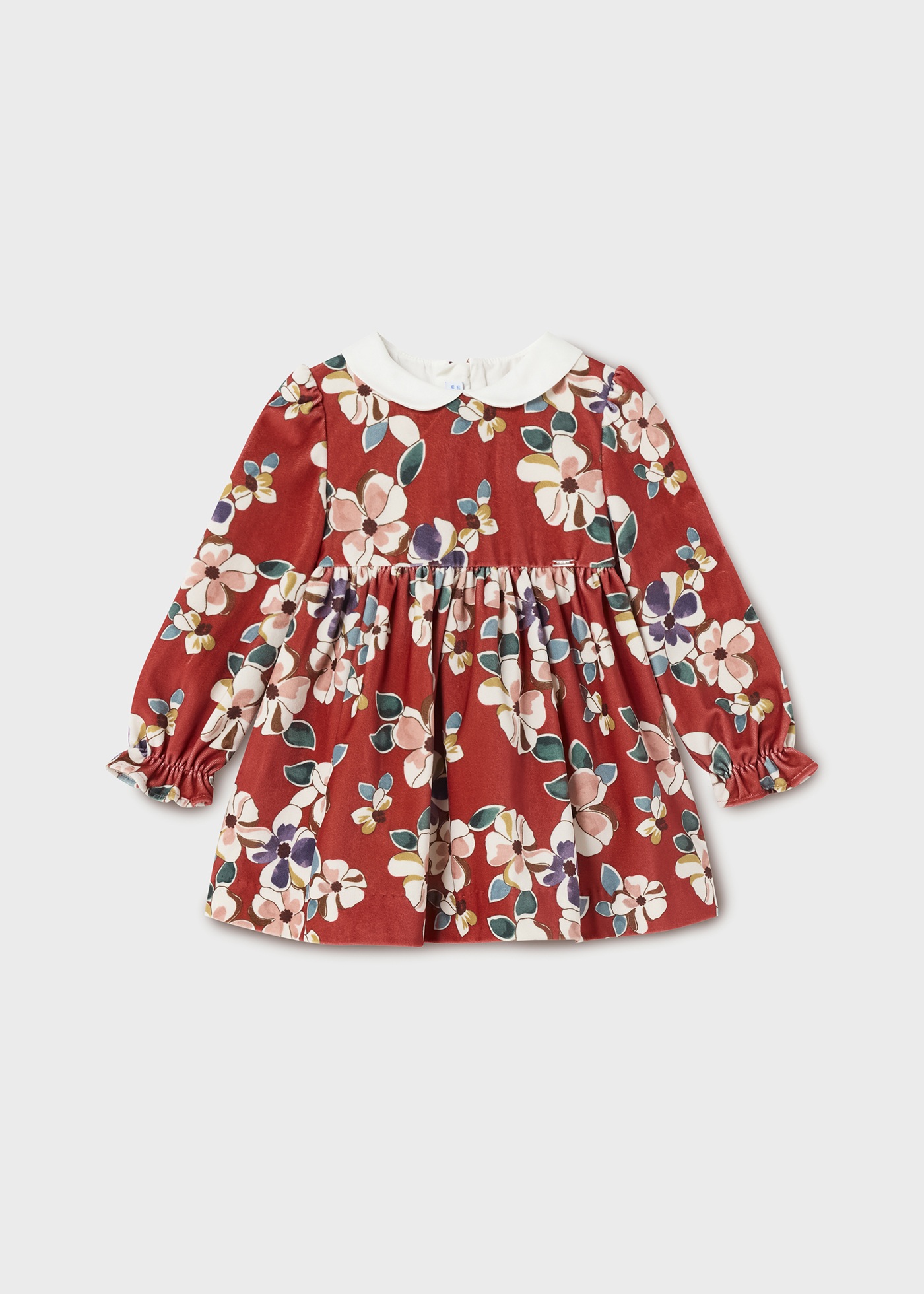 Vestido de veludo para bebê