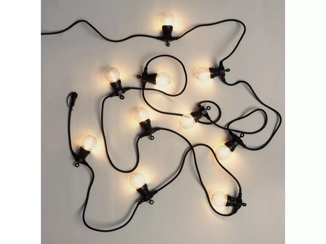 Guirlande Lumineuse Extérieure Easyfit avec 10 Ampoules 5,65 m Blanc Chaud 2700K