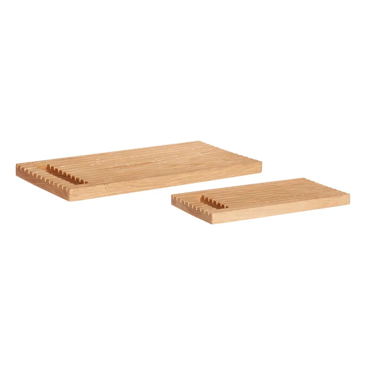 Hübsch Planche à découper en chêne FSC - Set de 2 | Chêne