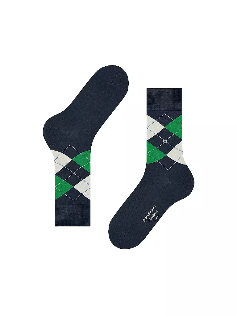 BURLINGTON Herren Socken 40-46 MANCHESTER marine blau
