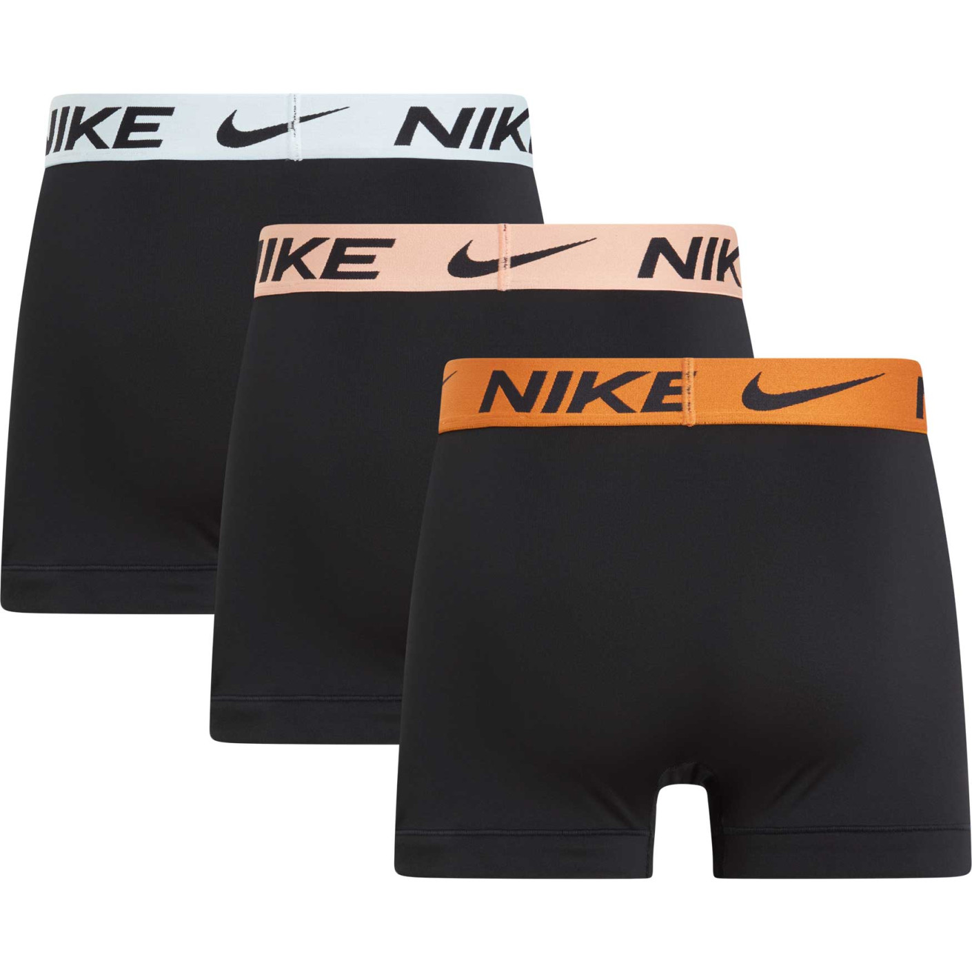 Nike Dri-FIT Ultra Stretch Micro Boxershort 3-Pack Zwart Oranje Lichtroze Lichtblauw