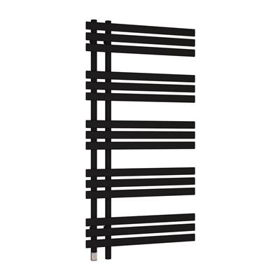 Eastbrook Loddon elektrische handdoekradiator 60x120cm 500W zwart mat