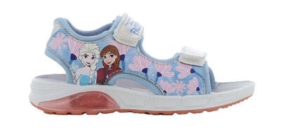 Disney Frozen Blinkende Sandaler, Silver/Blue