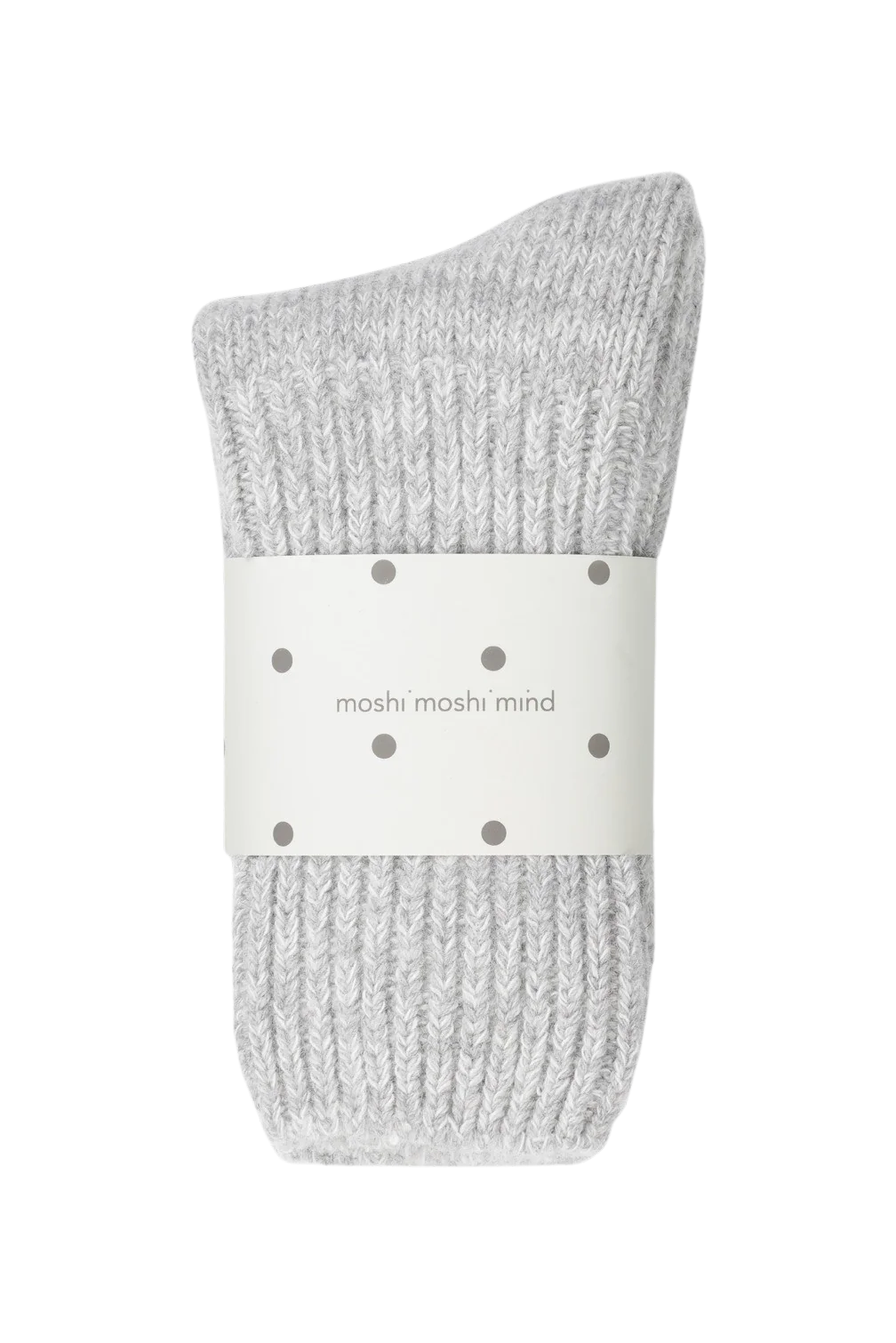 Moshi Moshi Mind  Boyfriend strømper - Light Grey Melange