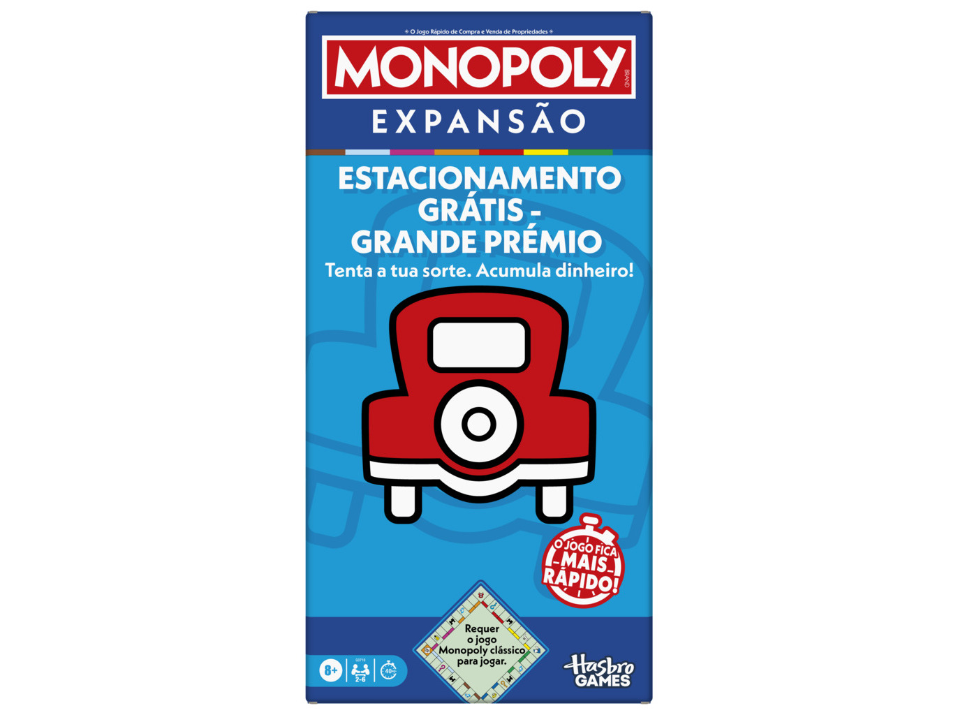 JOGO EXPANSÃO MONOPOLY ESTACIONAMENTO GRÁTIS - GRANDE PRÉMIO