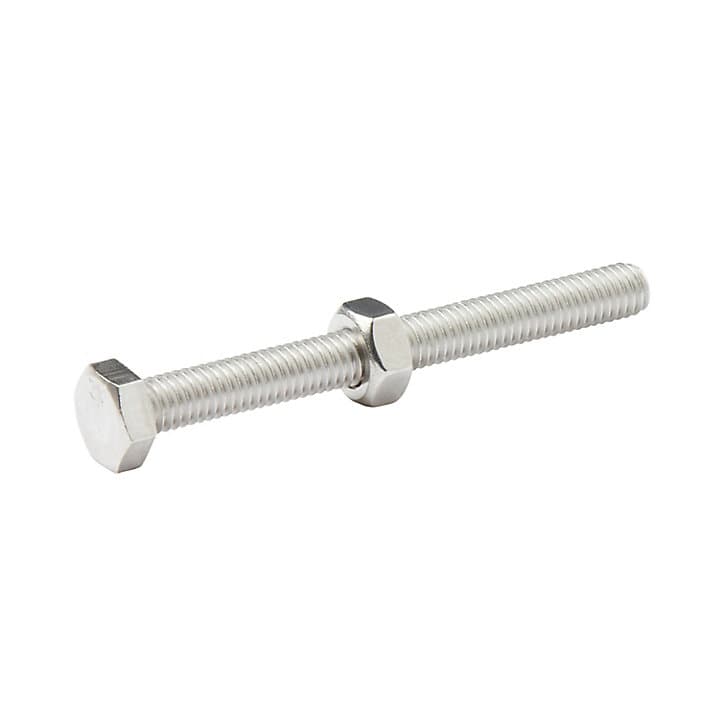 10 boulons tête héxagonale inox 6 x 60 mm