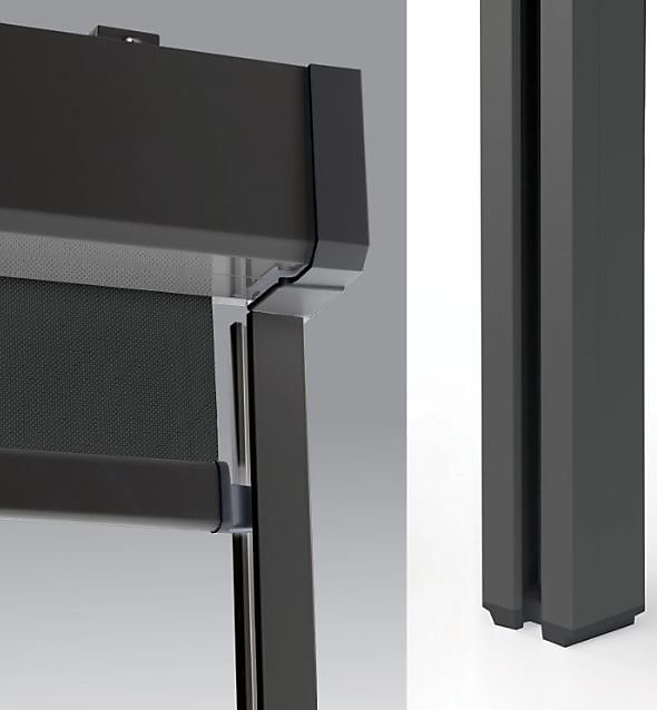 Coulisse pour store extérieur anthracite 195 cm Protecta