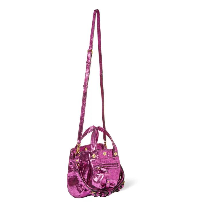 Jérôme Dreyfuss Sac Billy Nano Lamé | Fuxia