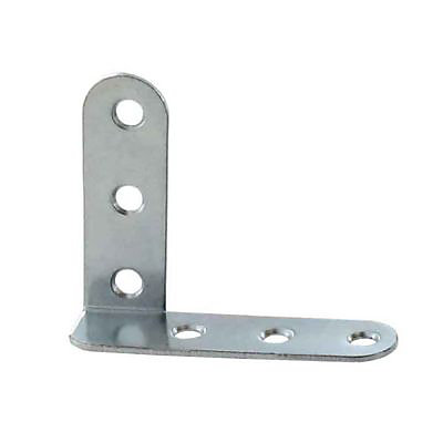2 Equerres coudées Acier zingué l.40 x H.12 x P.30 mm