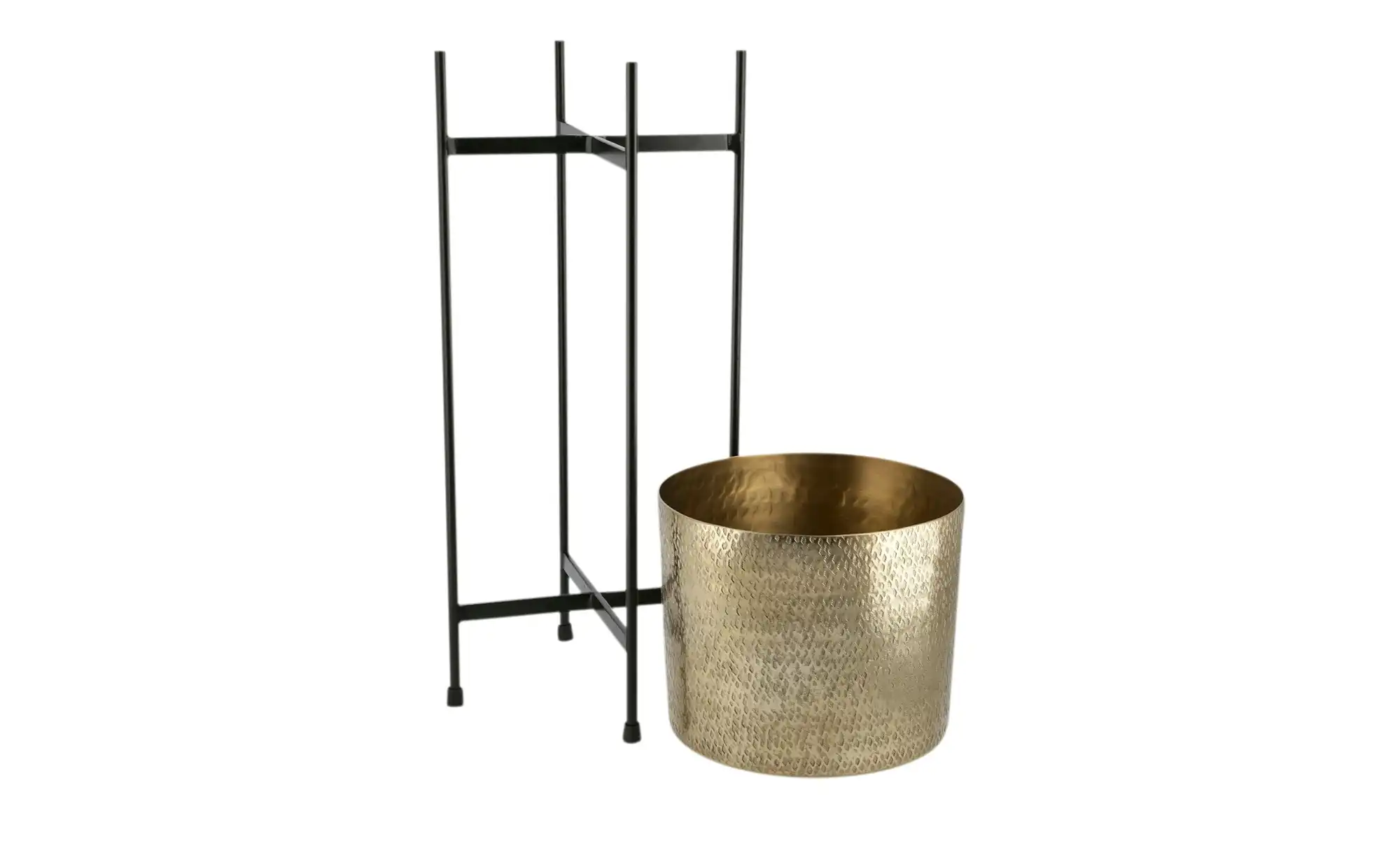 Übertopf mit Metallgestell