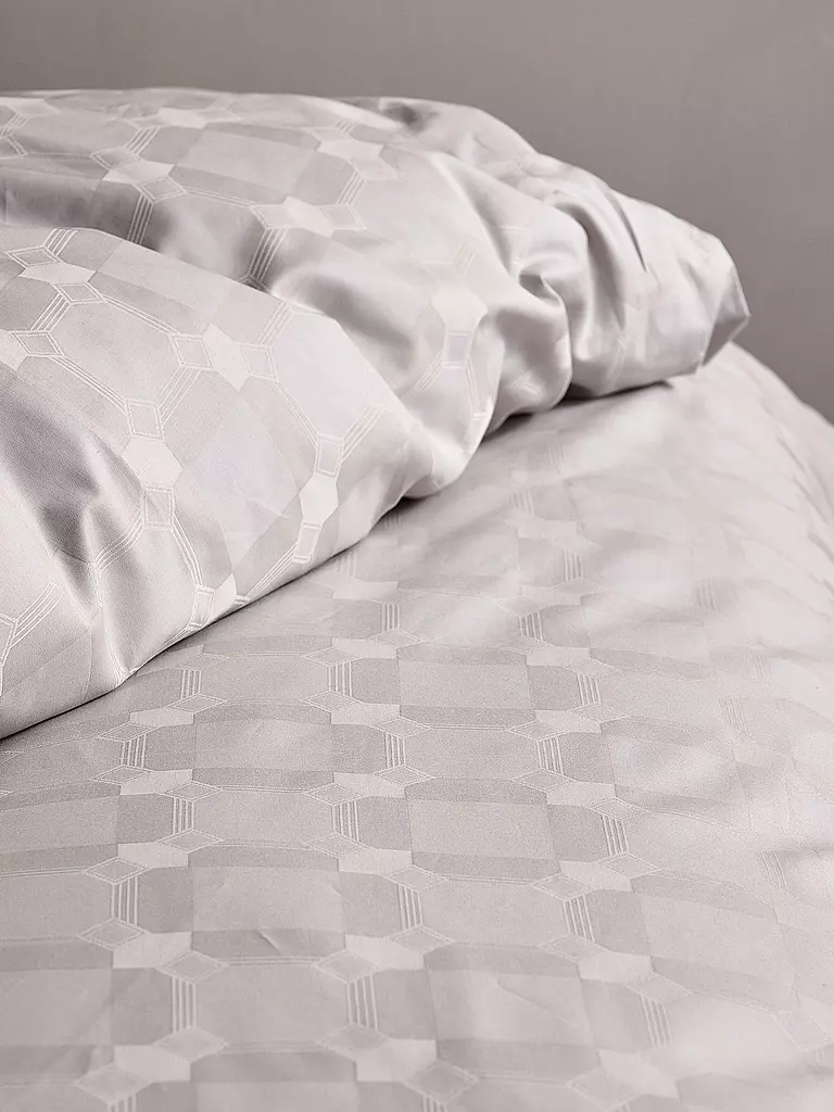 ESSENZA Satin Bettwäsche 70x90cm/140x200cm TAEDA Grey hellgrau
