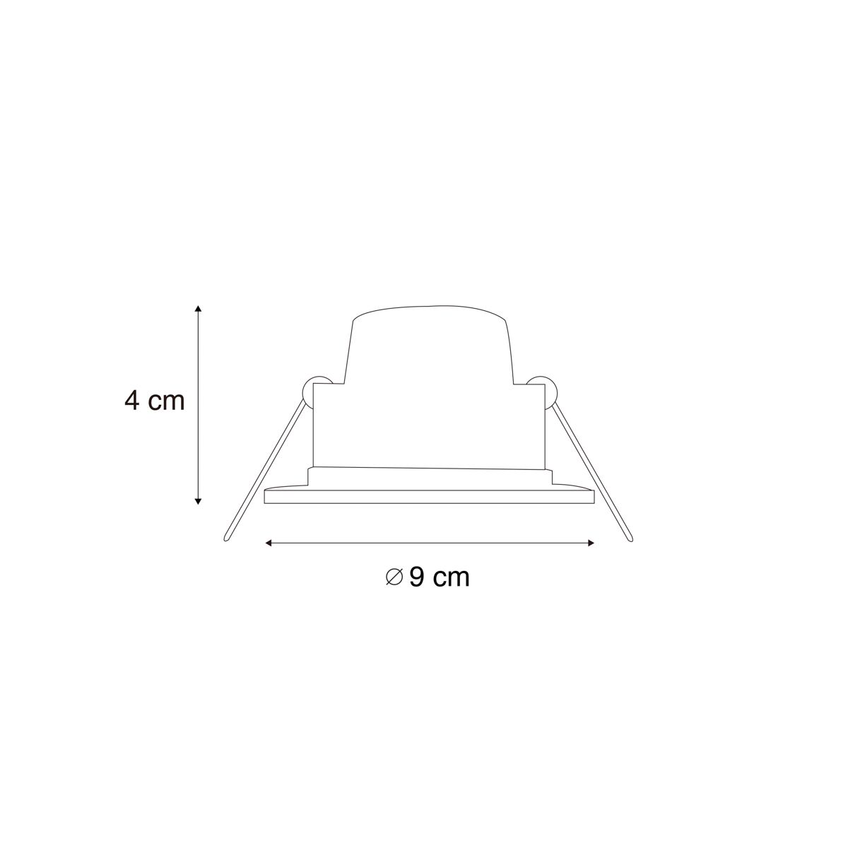 Set van 12 inbouwspots wit incl. LED dim to warm 7W IP65  - Blanca