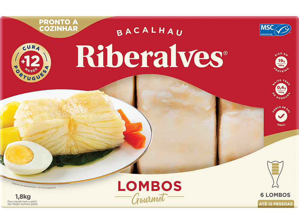 BACALHAU RIBERALVES LOMBOS 12M CURA MSC EDIÇÃO ESPECIAL 1.8KG