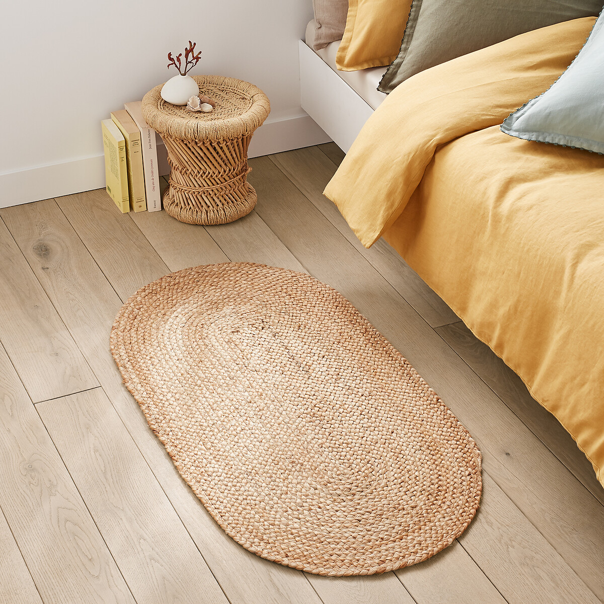 LA REDOUTE INTERIEURS<br>Colchão de cama oval em juta, Aftas