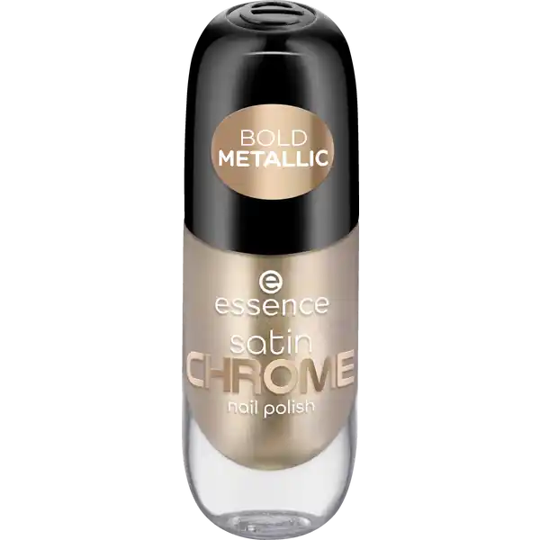 satin CHROME nail polish 01 Robotic Rose