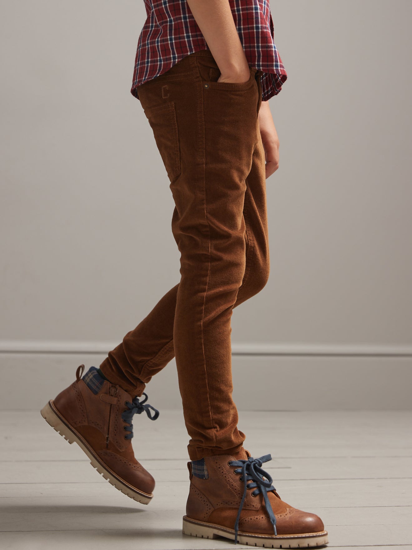 Slim en velours Garçon