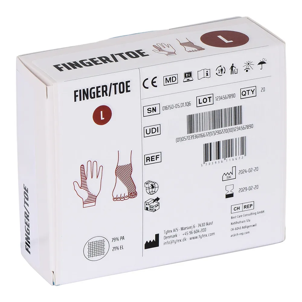 Carefix fingerforbinding (large/brun) - 20 stk