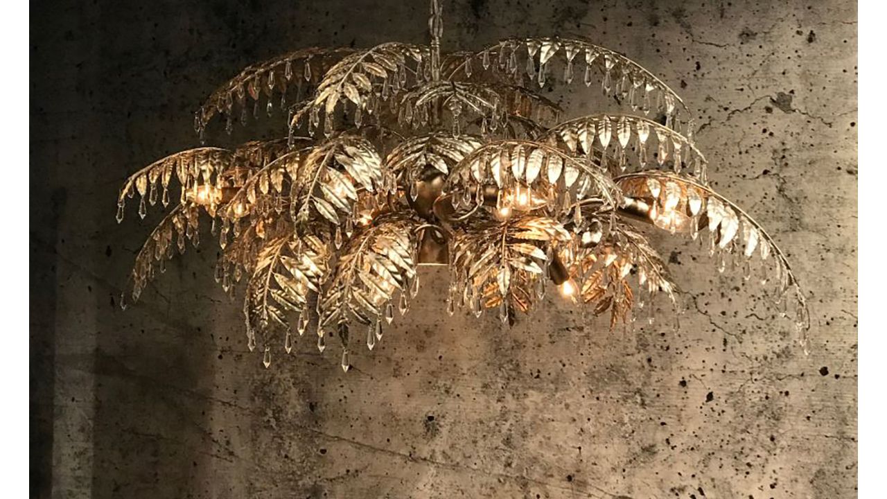 Hanglamp LB023-12+1 ambachtelijk zilver Bellagio  | Leclercq & BouwmanB130 x D65 cm