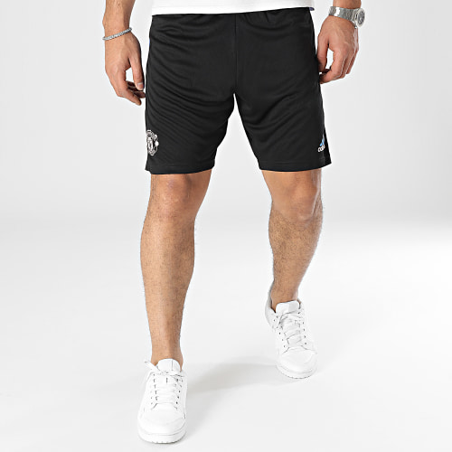 Short Jogging A Bandes Manchester United HT4299 Noir