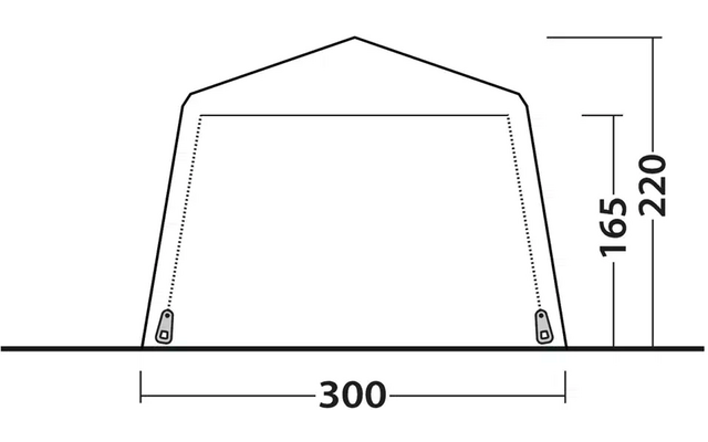 Fastlane 300 Shelter Wind und Sonnenschutz 300 x 300 x 220 cm