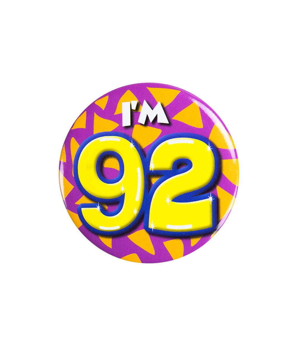 I'm 92 Button 92 Jaar 5,5cm