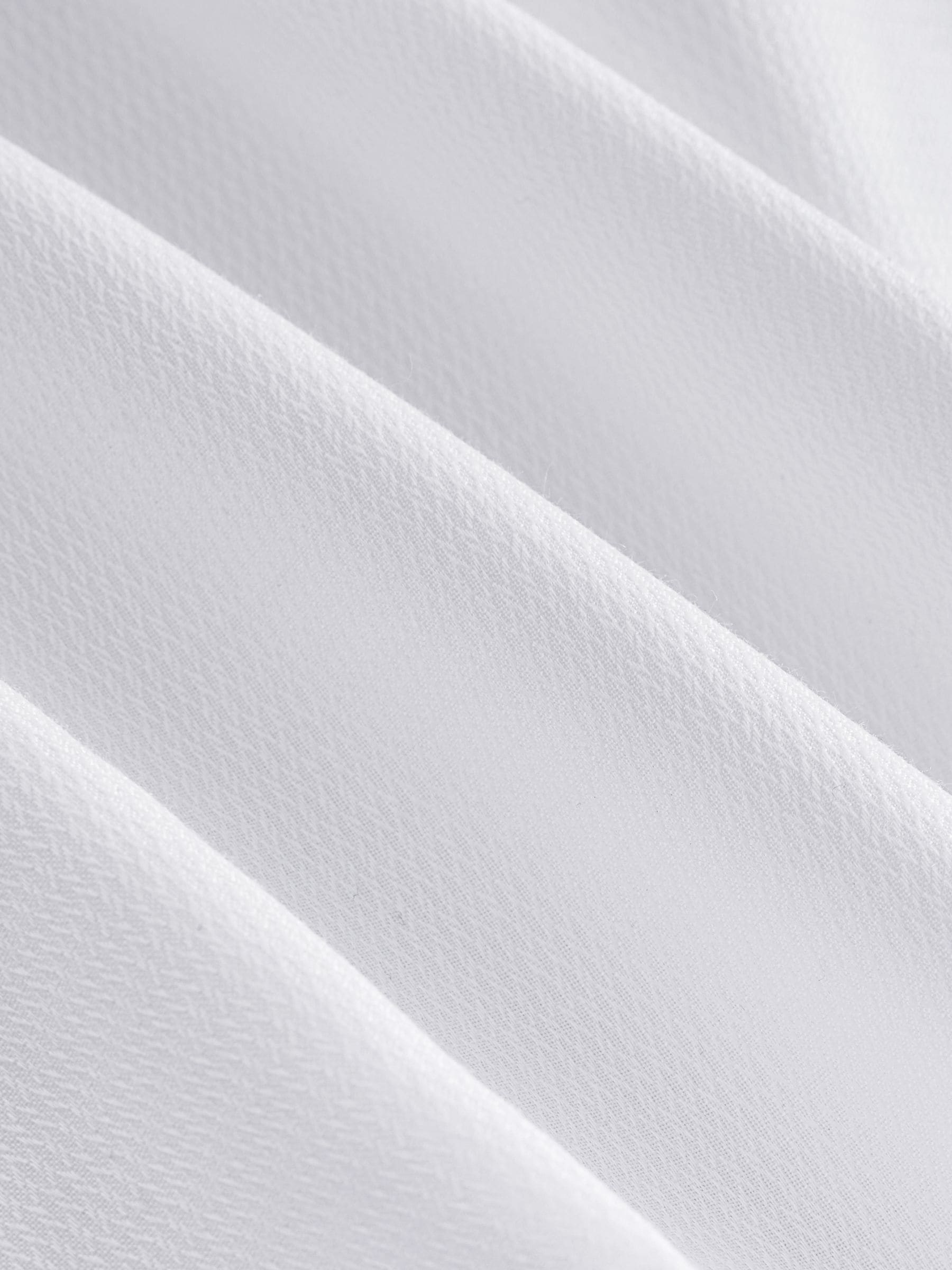 Wit - Normale Pasvorm - Textured Wing Collar Dress Shirt