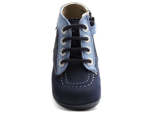 Kickers boots bottine bebe bonzip bleu