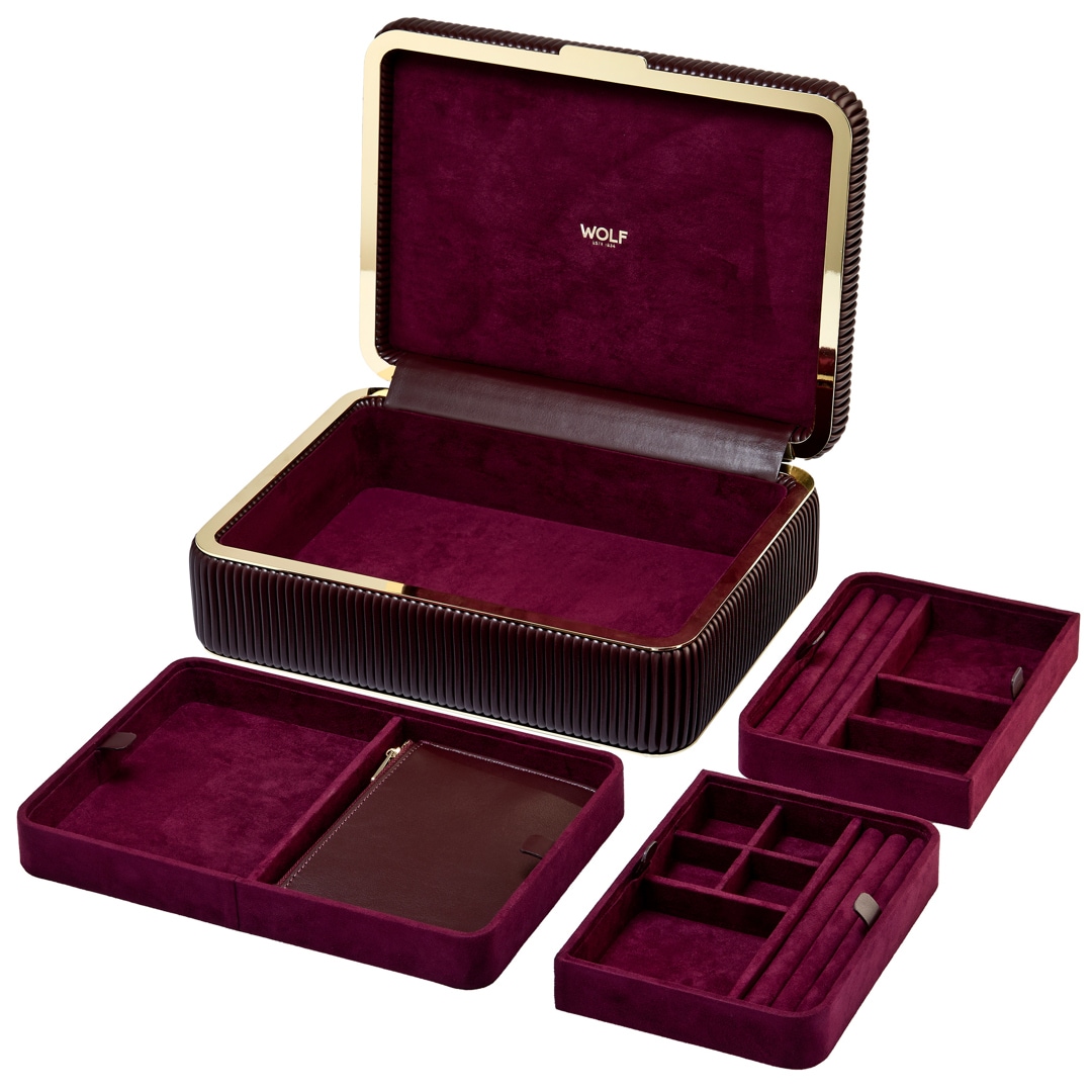 Wolf 1834 Bella Schmuckbox Medium Bordeaux