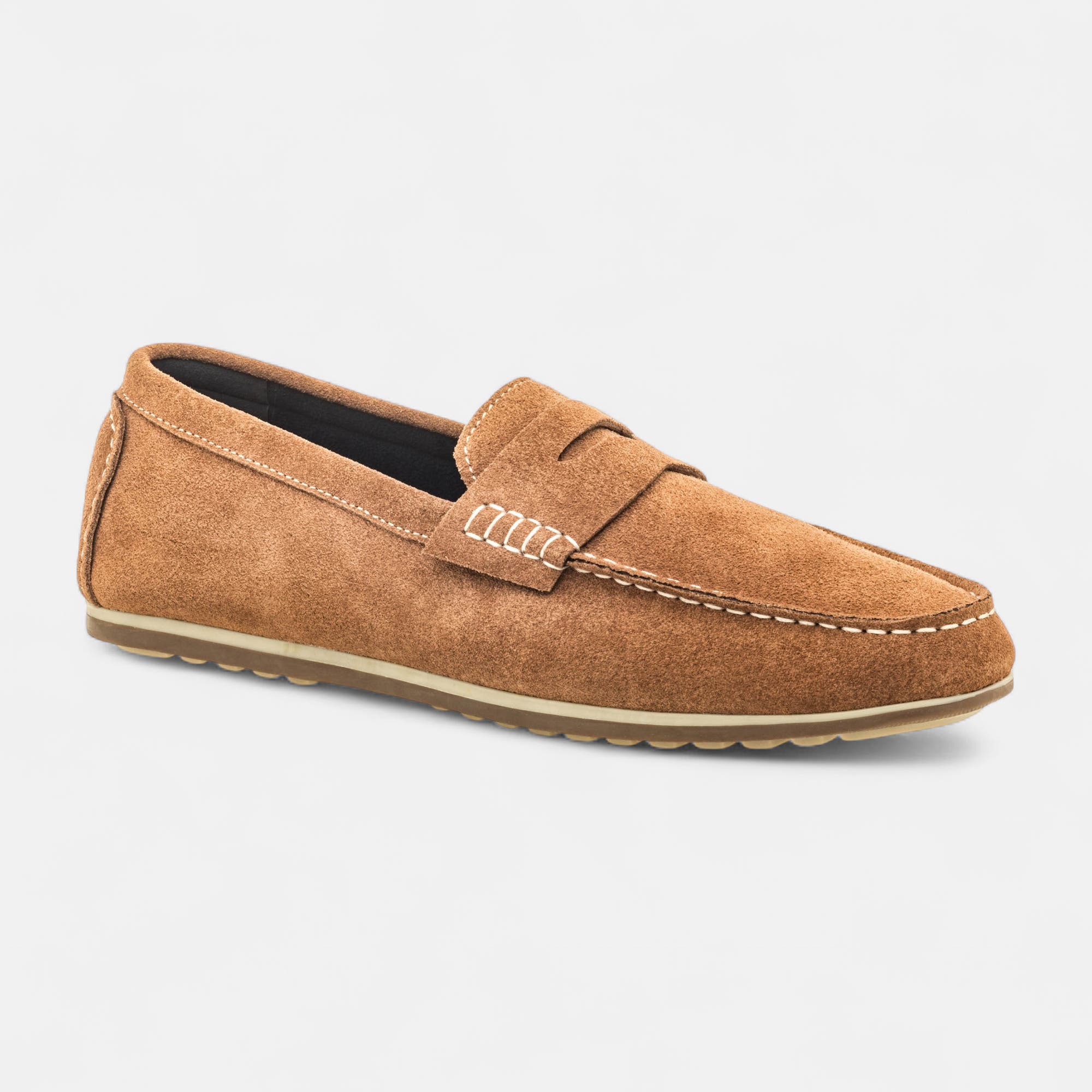 Mocassins Homme en cuir marron