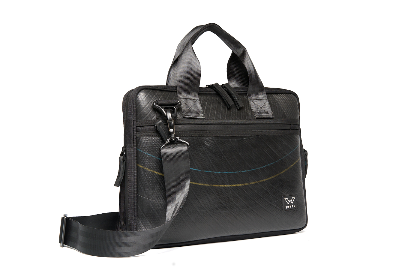 Ecowings Precious Peacock Recycled Laptop bag