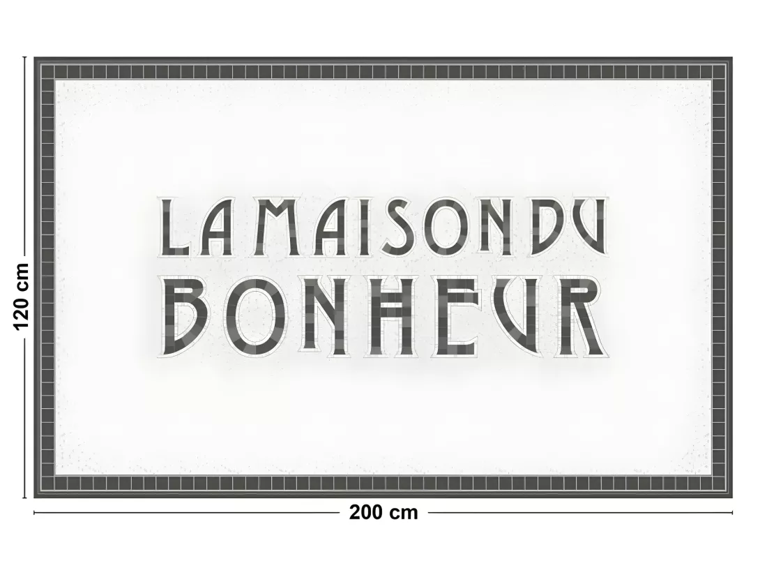 Tapis Vinyle Large l120xH200cm - Tesselle - Vinyle