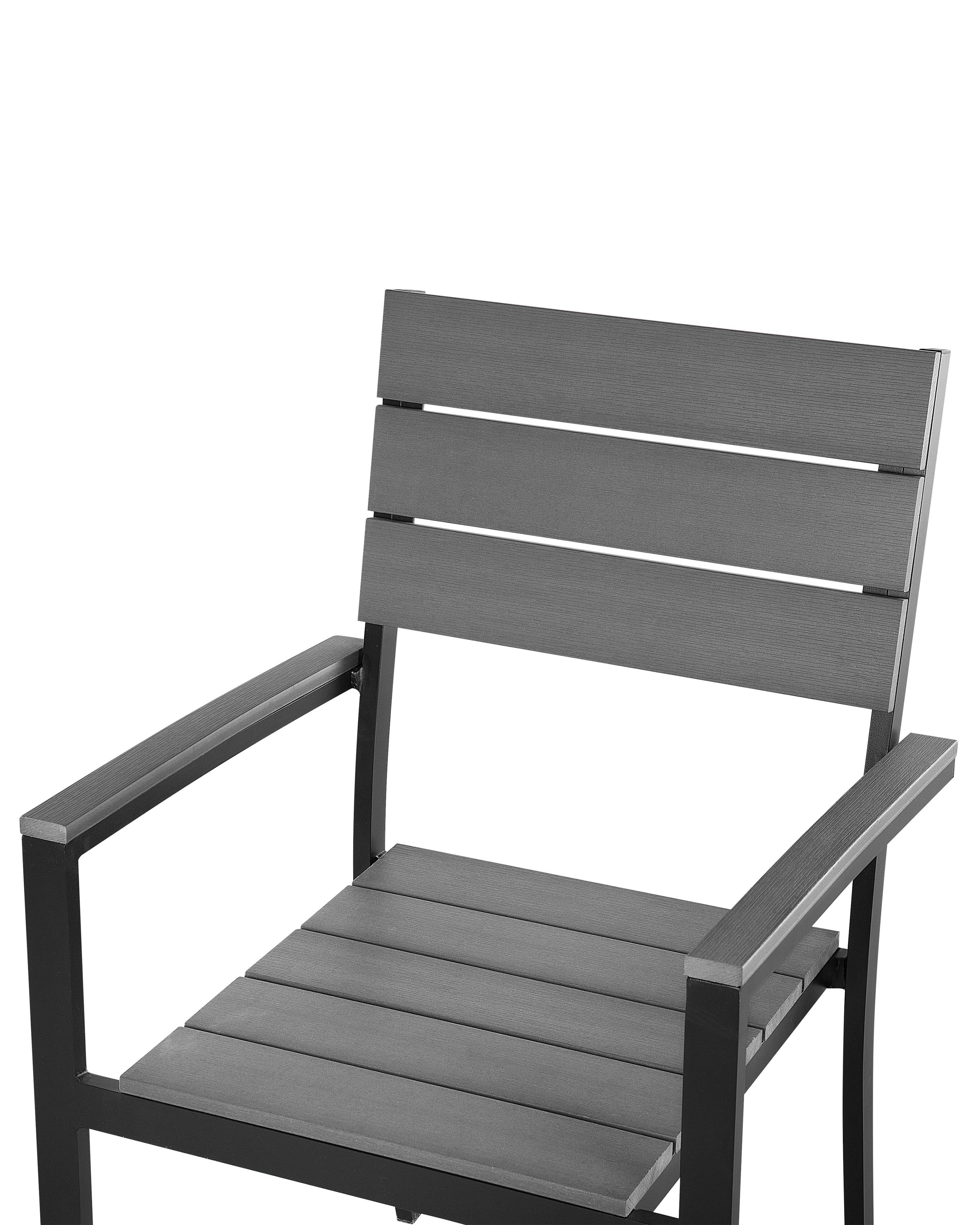 Set van 6 tuinstoelen COMO Grijs