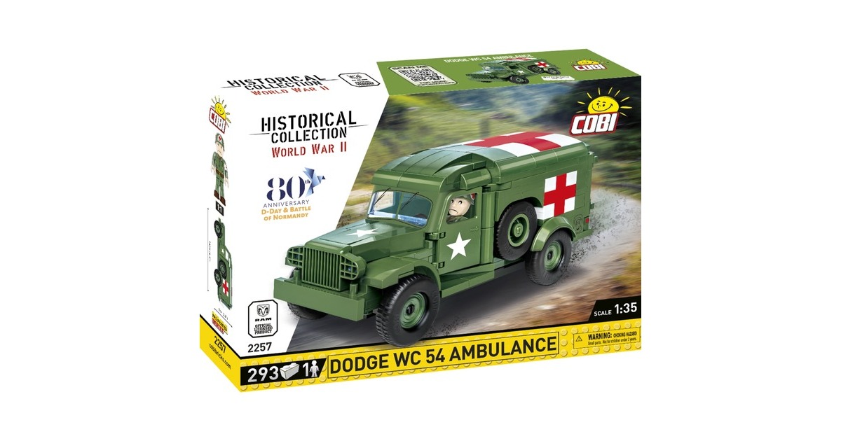 COBIHistorical Collection - Dodge WC-54 Ambulance Constructiespeelgoed  (Schaal 1:35)
