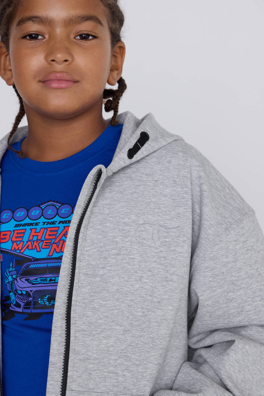 Coolcat Unisex Vest Charly met Capuchon Grijs