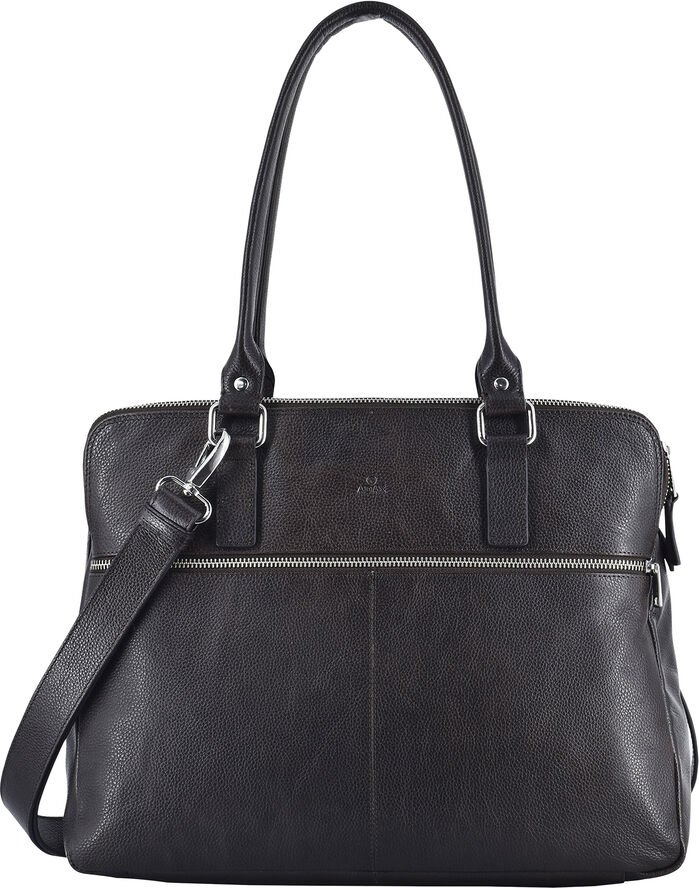 ADAX Napoli handbag Gerda 14 Mørkebrun