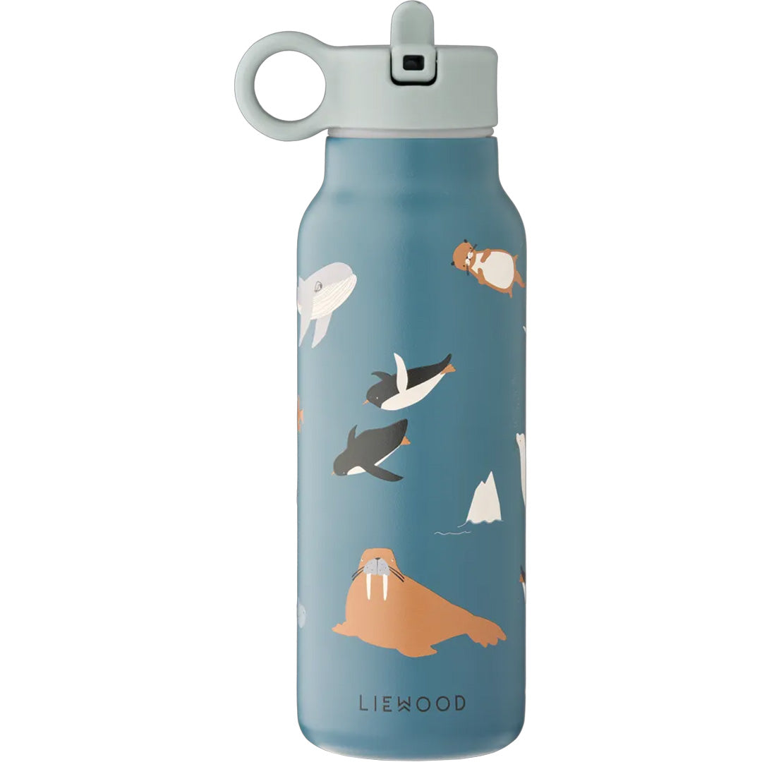 liewood rvs thermosfles falk - arctic sea ocean view - 350 ml