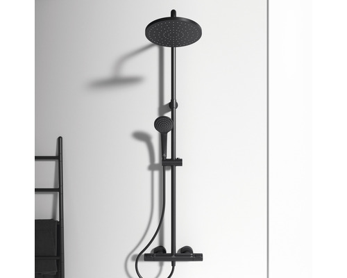 Douchekolom inclusief thermostaat Ideal Standard Ceratherm T25 zwart A7546XG