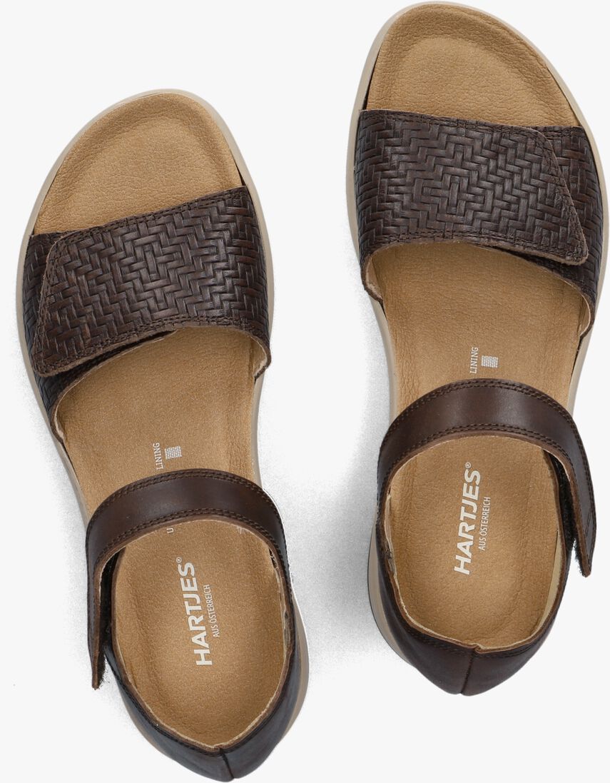 bruine hartjes sandalen pop