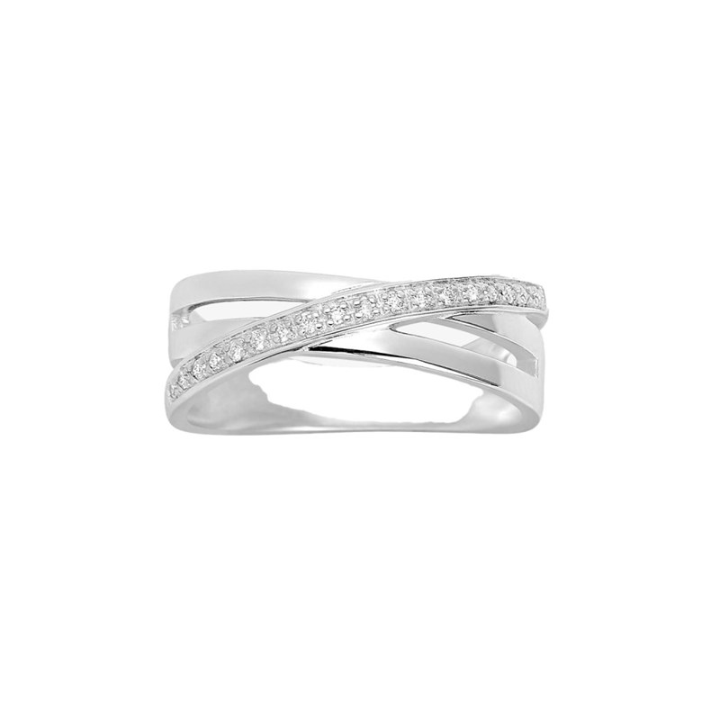 Bague Femme - Or 18 Carats - Diamant 0,07 Carats
