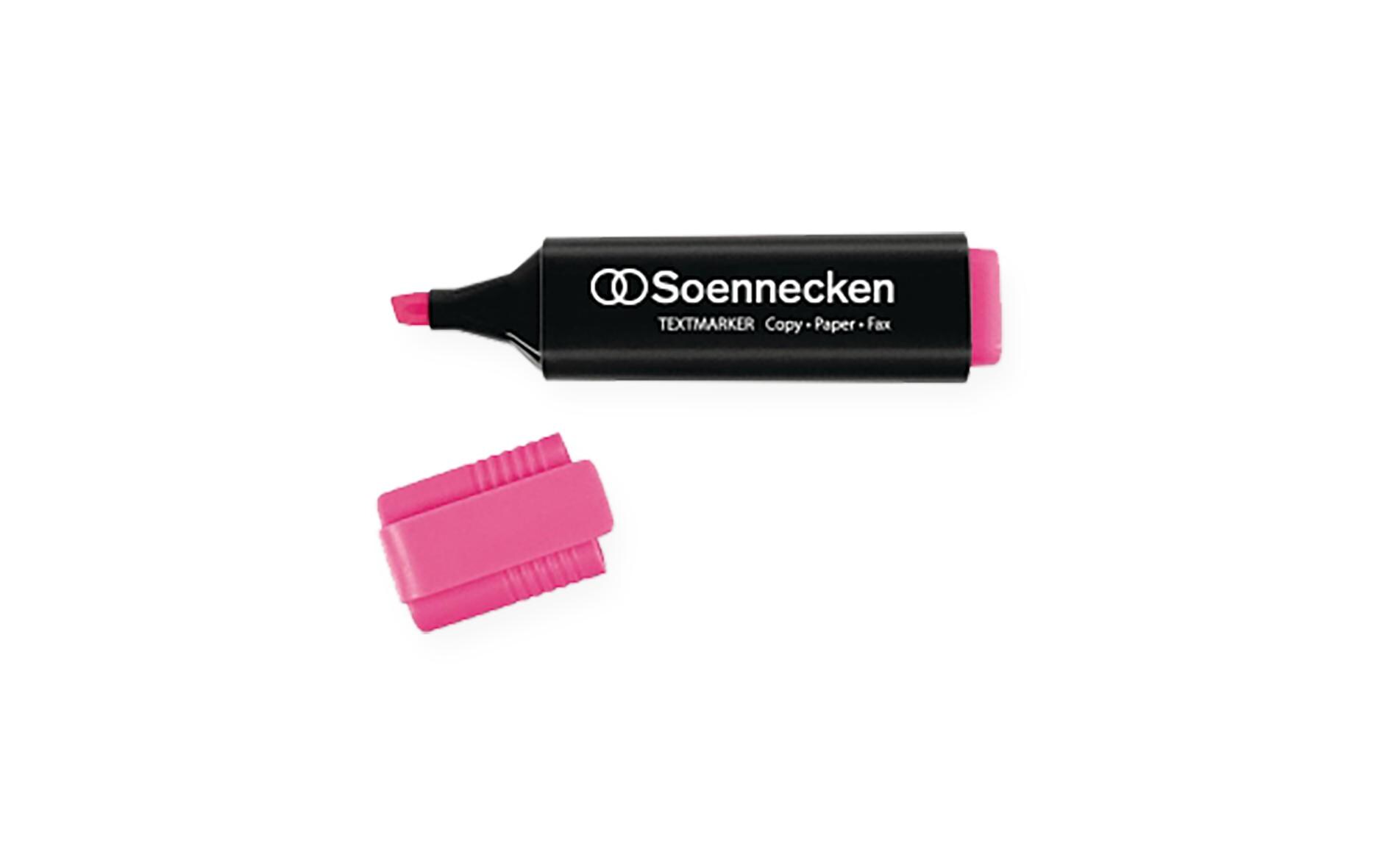 Textmarker RosaTextmarker mit Tinte auf Wasserbasis