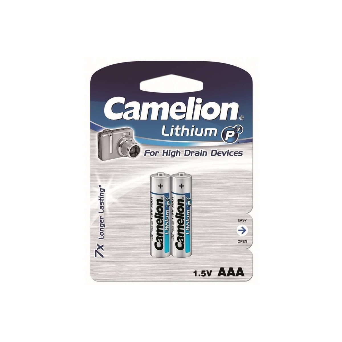 Camelion AAA (LR03), batteri, litium, 2-pack