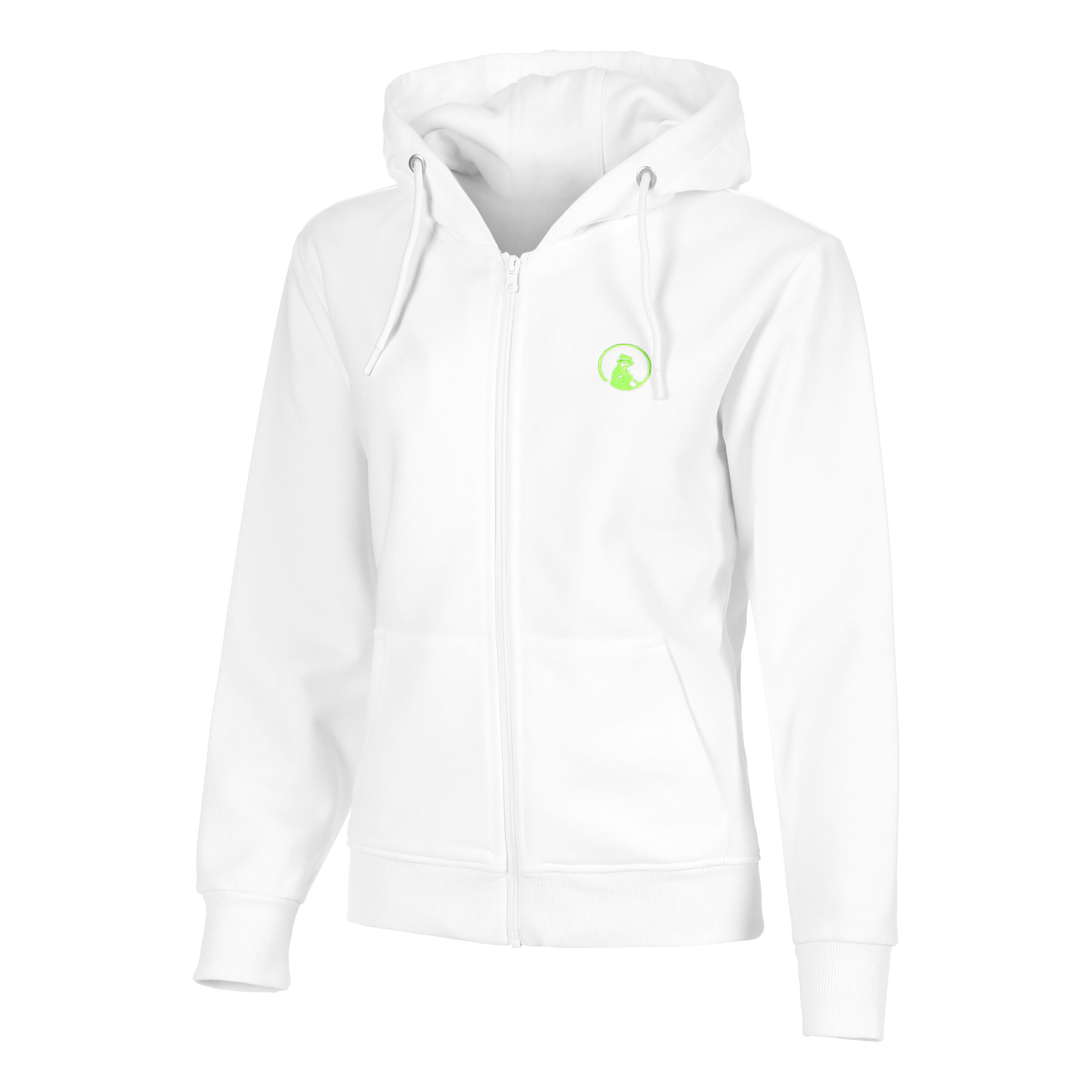 Quiet Please Wild Collage Zip Gilet En Coton Femmes - Blanc , Multicouleur
