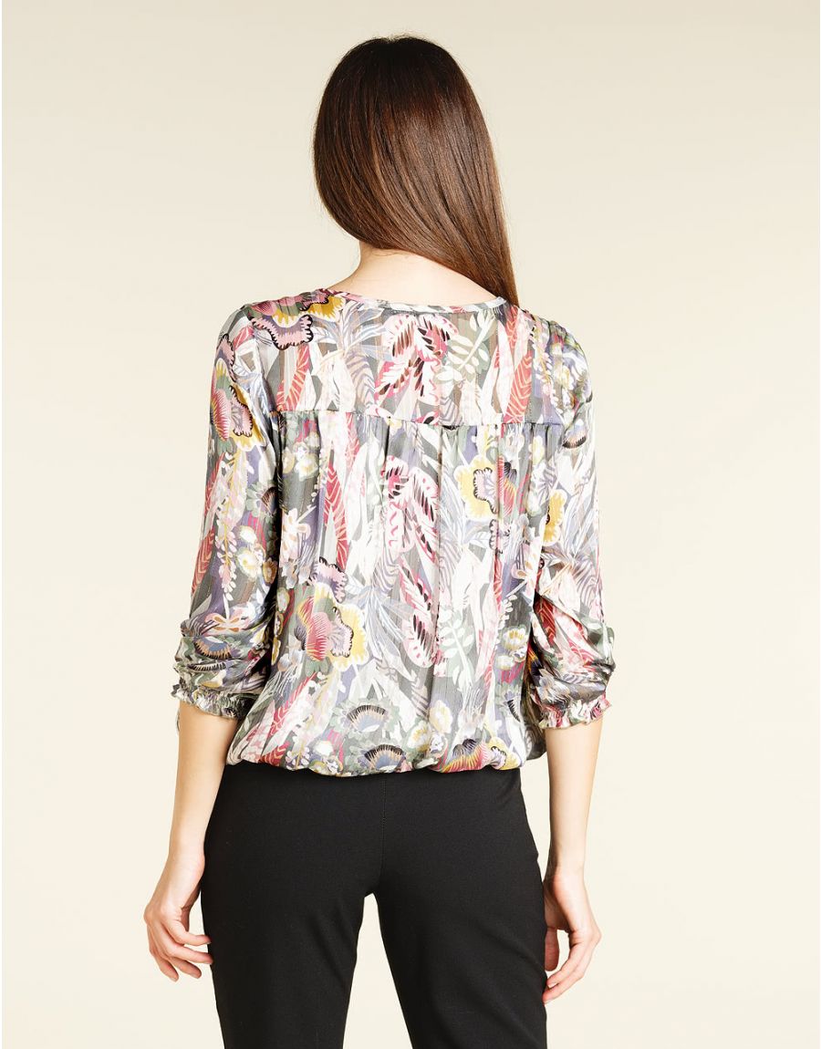 Blouse en voile verte