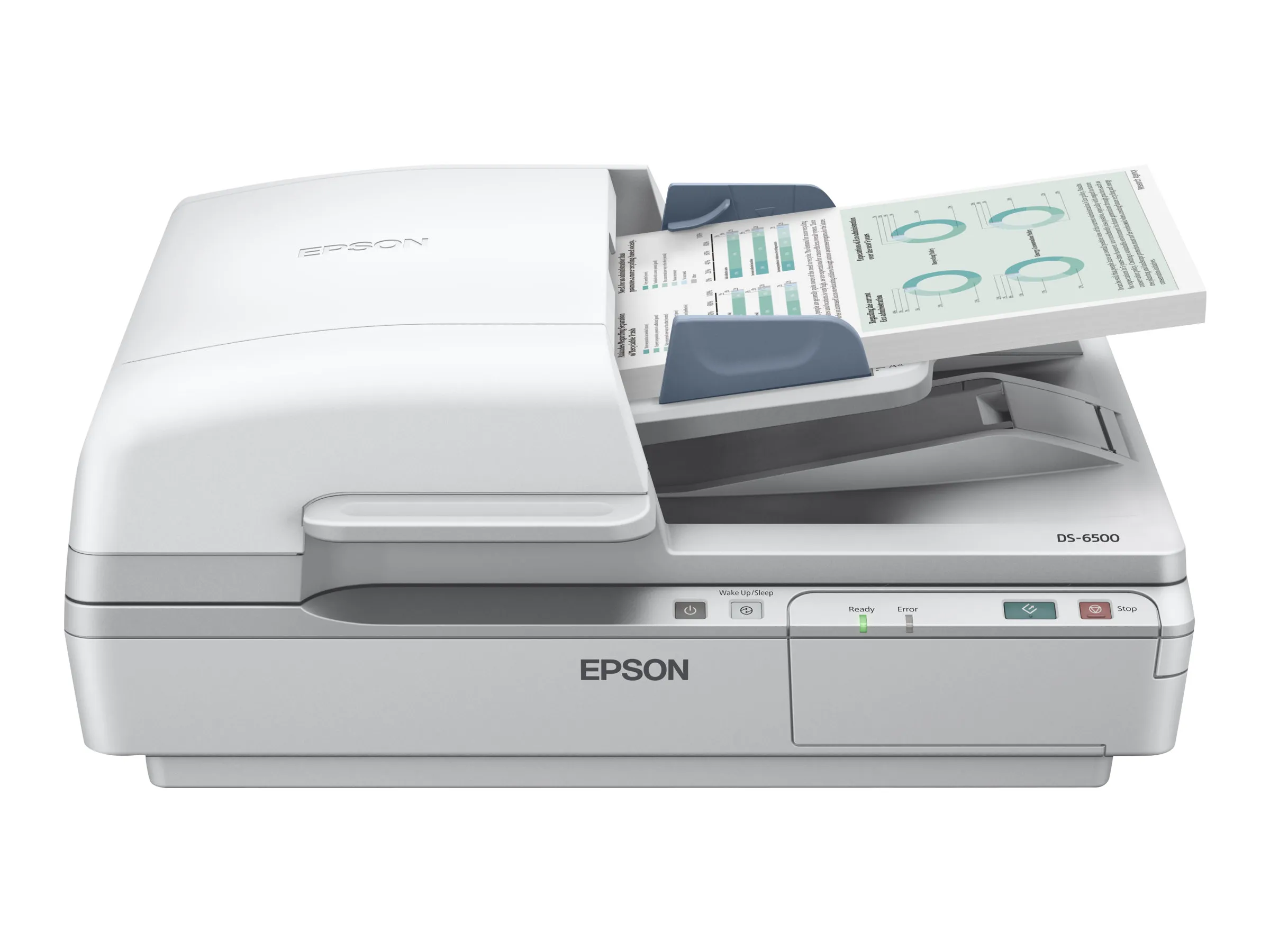 Epson WorkForce DS-7500 - Dokumentscanner - Duplex - A4 - 1200 dpi x 1200 dpi - op til 40 ppm (mono) / op til 40 ppm (farve) - ADF (100 ark) - op til 4000 scanninger pr. dag - USB 2.0