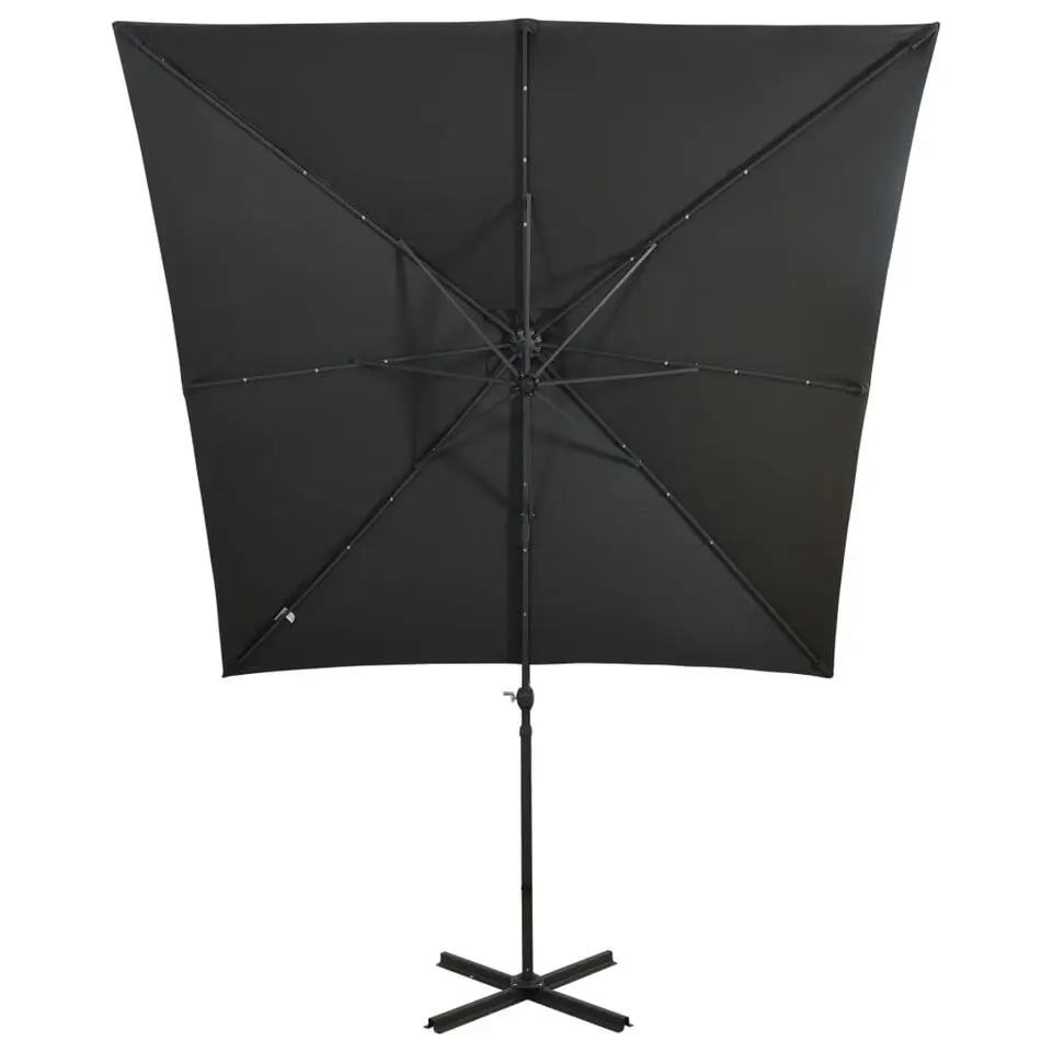 vidaXL - Zweefparasol - Antraciet - 250 cm