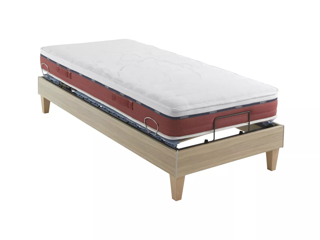 Matelas relaxation 100% latex Crépuscule 600 - SOMEO 80x200